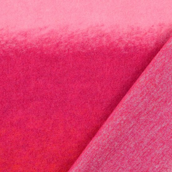 Mantelstof - Gradient - Roze