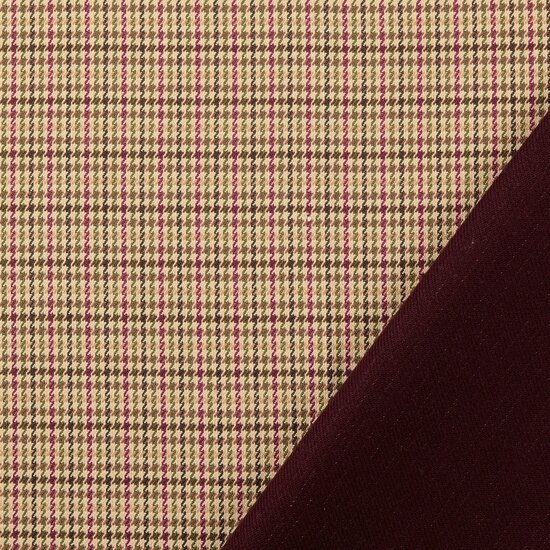Jacquard - Pied de Poule - Bordeaux