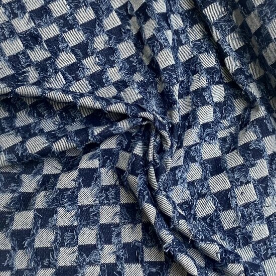Jeans - Chess Board - Blauw