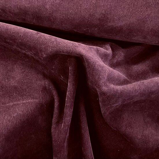 Coupon 0.9m - Velvet Twill - Uni - Aubergine
