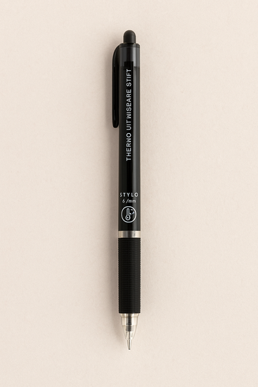 Thermo Uitwisbare Stift - Zwart