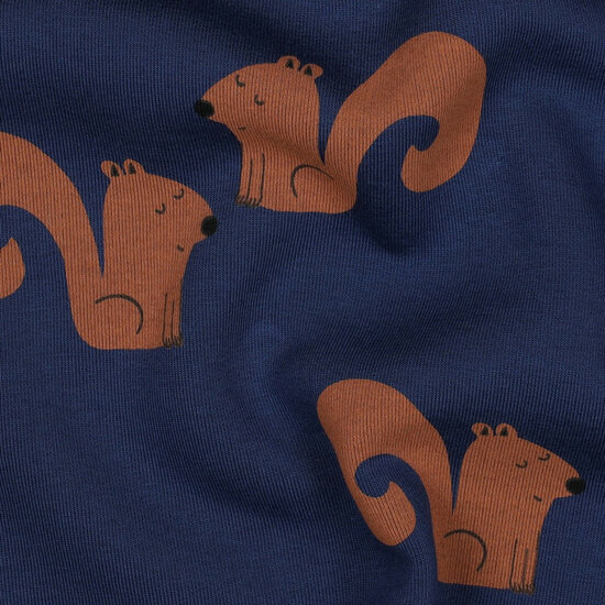 Heavy Sweat - Squirrels - Jeansblauw