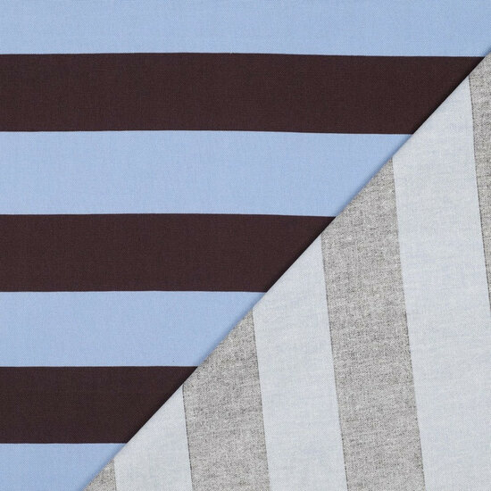 Canvas - Stripes - Lichtblauw - Donkerpaars