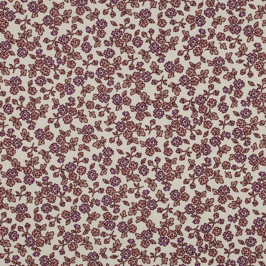 Flanel - Flowers - Ecru