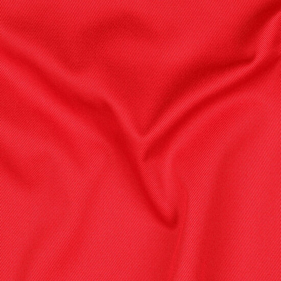 Katoen Twill - Uni - Rood
