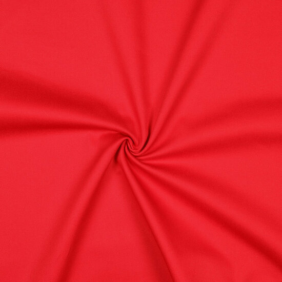 Katoen Twill - Uni - Rood