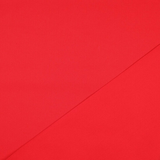 Katoen Twill - Uni - Rood