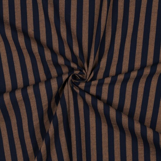Katoen - Yarn Dyed Stripes - Navy
