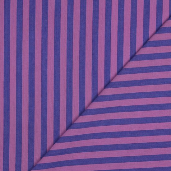 Katoen - Yarn Dyed Stripes - Paars