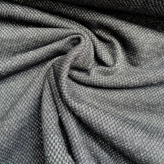 Jacquard Heavy Sweat Brushed - Uni - Zwart