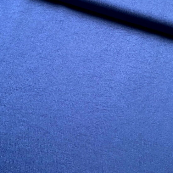 Viscose Satijn - Uni - Kobalt