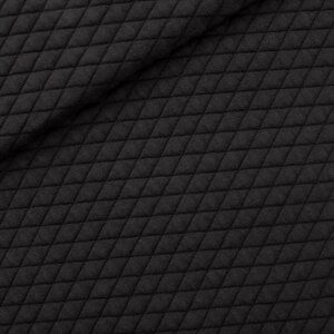 Matelassé Piqué Tricot - Uni - Zwart