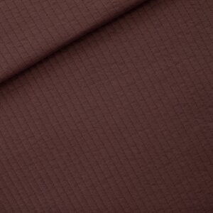 Matelassé Tricot - Uni - Rum Rozijn Bruin