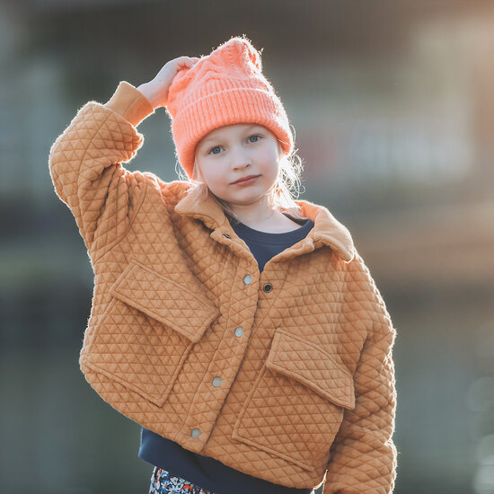 Matelassé Piqué Tricot - Uni - Wegedoornbruin