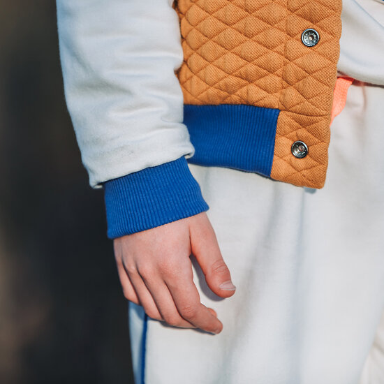 Heavy Boordstof - Uni Rib - Surf The Web Blauw