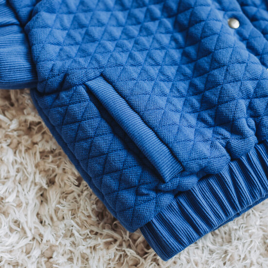Heavy Boordstof - Uni Rib - Surf The Web Blauw