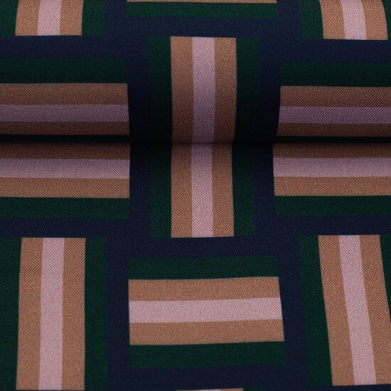 Viscose - Geoluxe Braid - Groen, Blauw