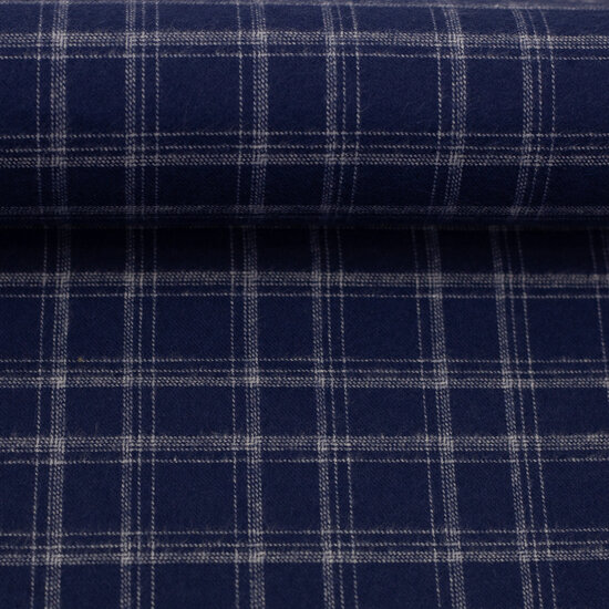 Flanel - Maverick - Blauw