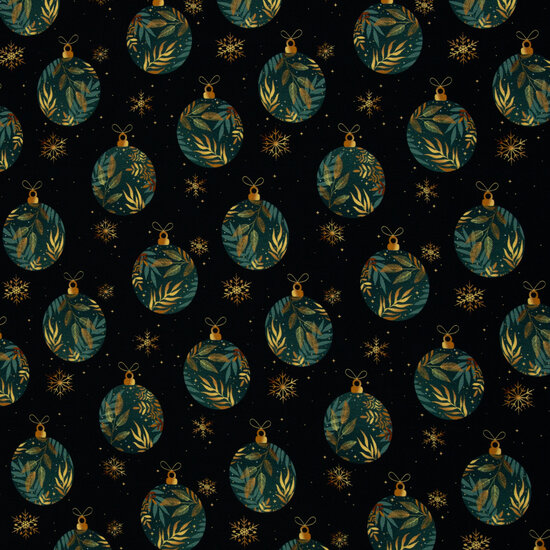 French Terry - Holly Kerstbal - Navy