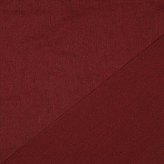 Linnen - Uni Washed - Bordeaux