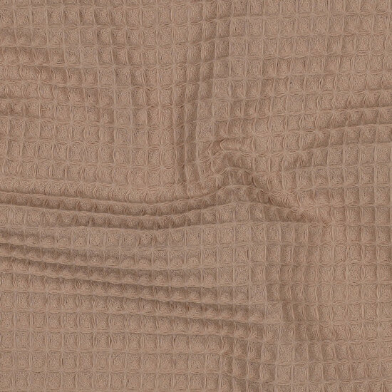 Wafelstof - Uni - Camel