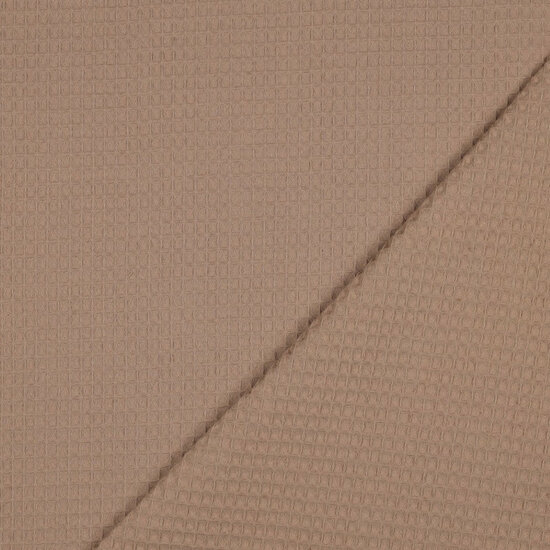 Wafelstof - Uni - Camel