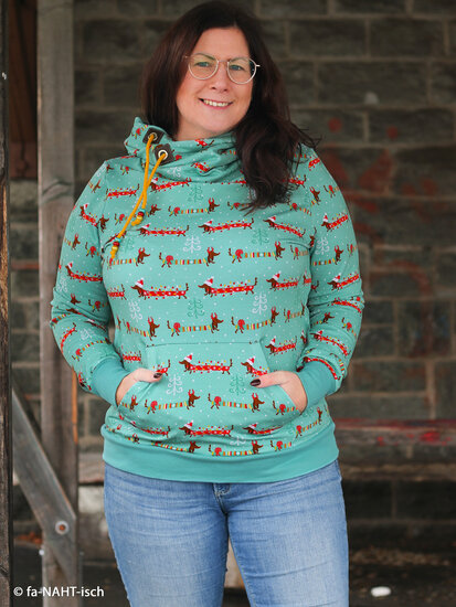 French Terry - Holly Dogs - Munt