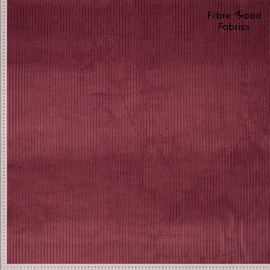 Ribfluweel - Uni - Aubergine