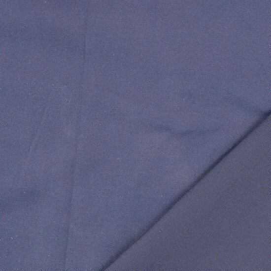 Katoen Twill Stretch - Uni - Navy