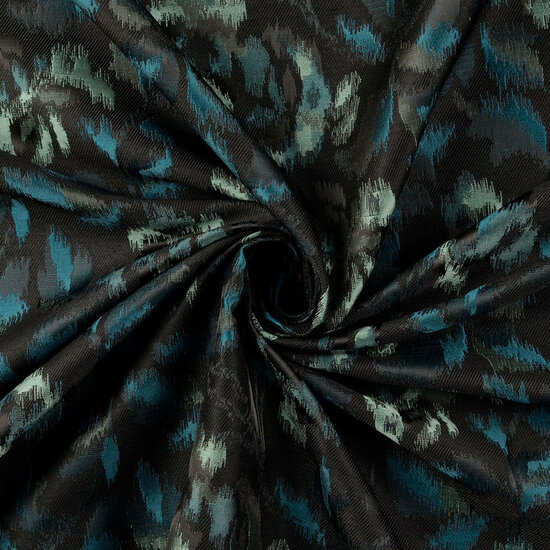Jacquard - Dyed Leaves - Petrol