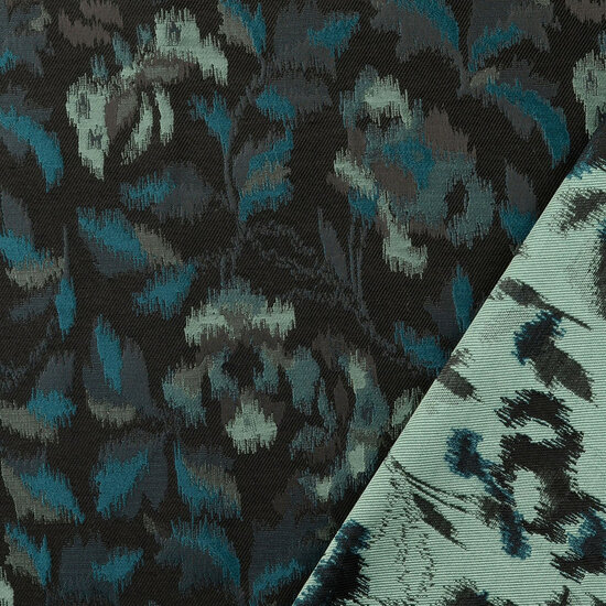 Jacquard - Dyed Leaves - Petrol