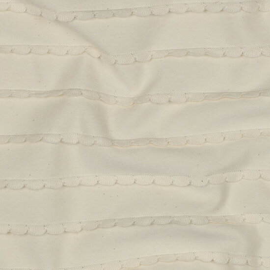 Jersey - Ruffles - Ecru