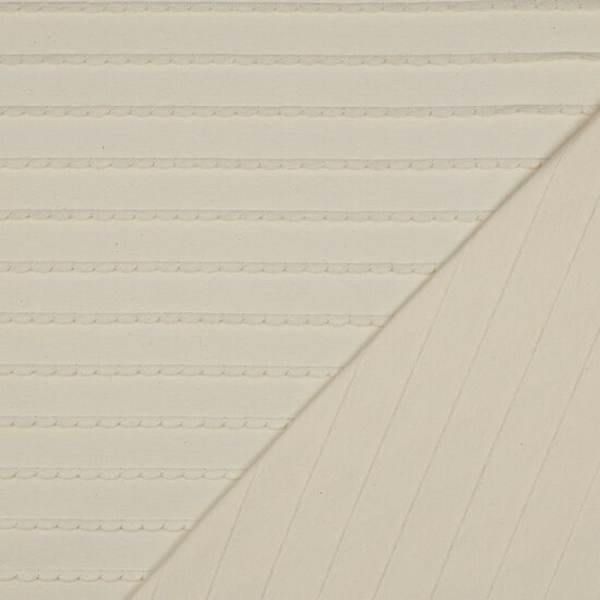 Jersey - Ruffles - Ecru