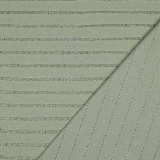 Jersey - Ruffles - Saliegroen