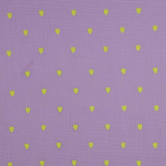 Tetra - Embroidery Neon Hearts - Lavendel