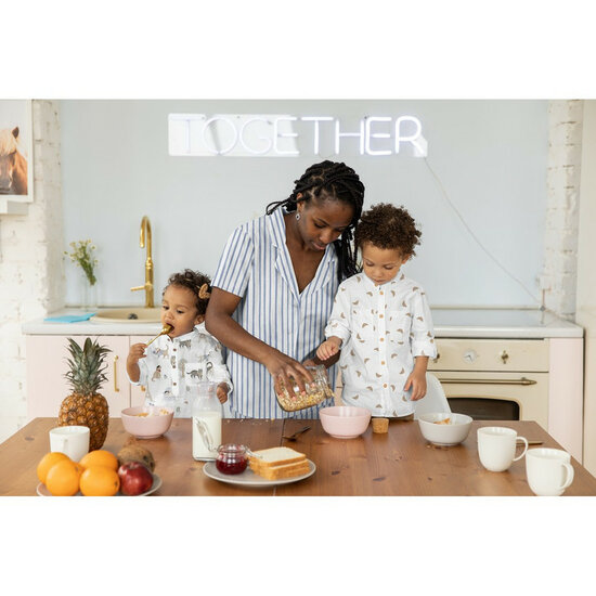 Poplin - Croissants - Wit