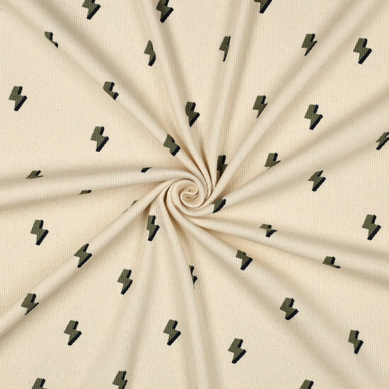 Rib Jersey - Lightning - Beige