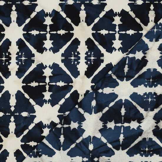 Katoen - Handcrafted Batik - Navy