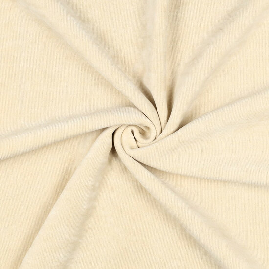 Gebreid met Teddy - Uni Dubbelzijdig - Beige