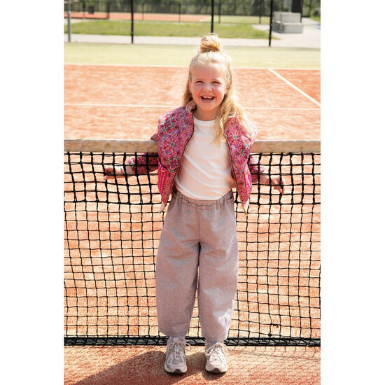 Linnen Katoen - Uni Lurex Gold - Blauw