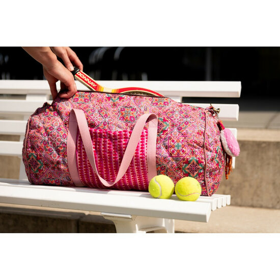 Katoen Quilted - Patchwork Double Face - Roze