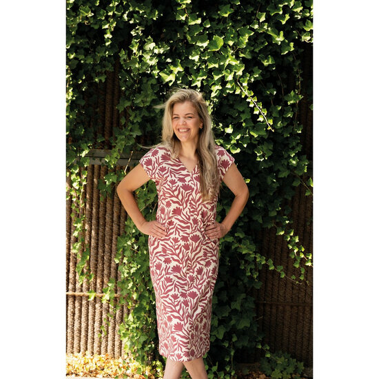 Sweat - Flowers - Bordeaux-Creme