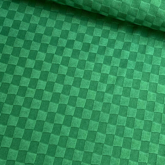 Gebreid - Uni Chessboard - Groen