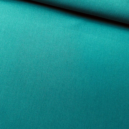 Dubbel Crepe - Uni - Petrol