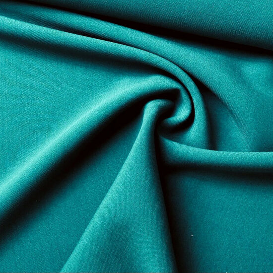 Dubbel Crepe - Uni - Petrol