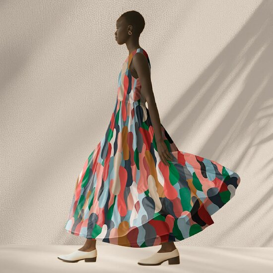 Viscose - Shapes - Multicolor