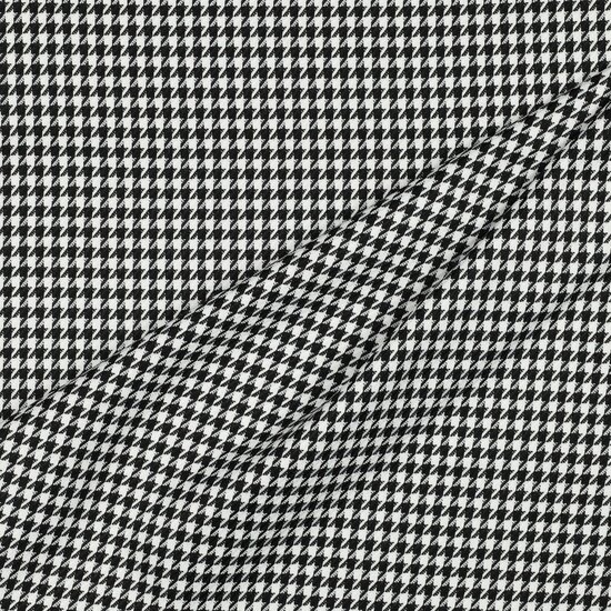 Jacquard - Pied de Poule - wit-zwart