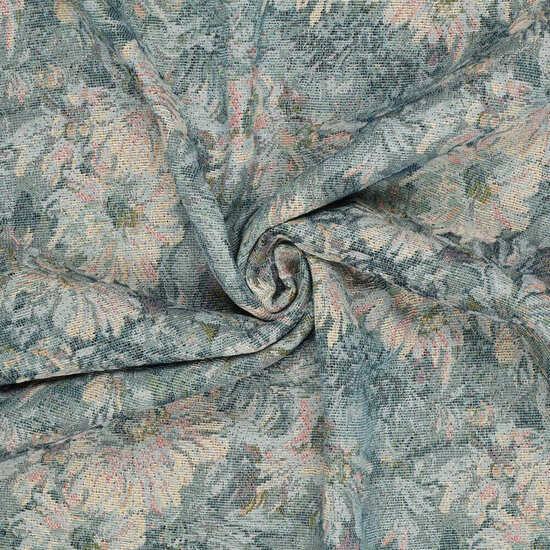 Jacquard - English Rose - Blauw