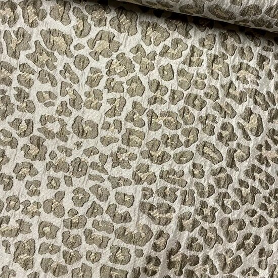 Jacquard - Animal Skin Lurex - Olijfgroen