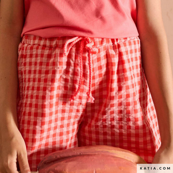 Seersucker - Vichy - Red-Pink